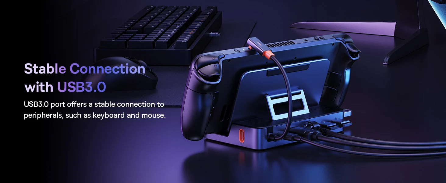 OEM GamerX 6 Ports USB-C Steam Deck Docking Station