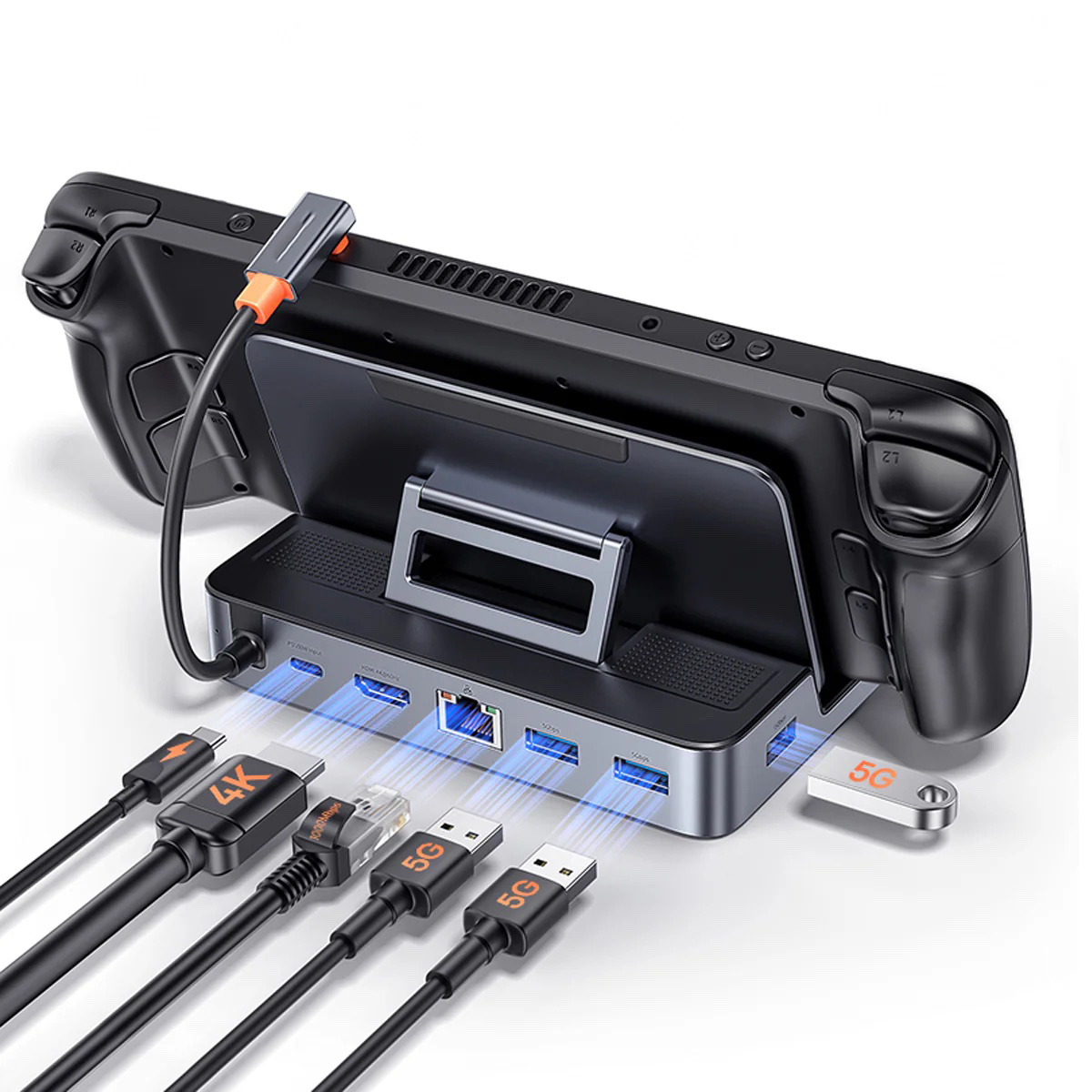 OEM GamerX 6 Ports USB-C Steam Deck Docking Station