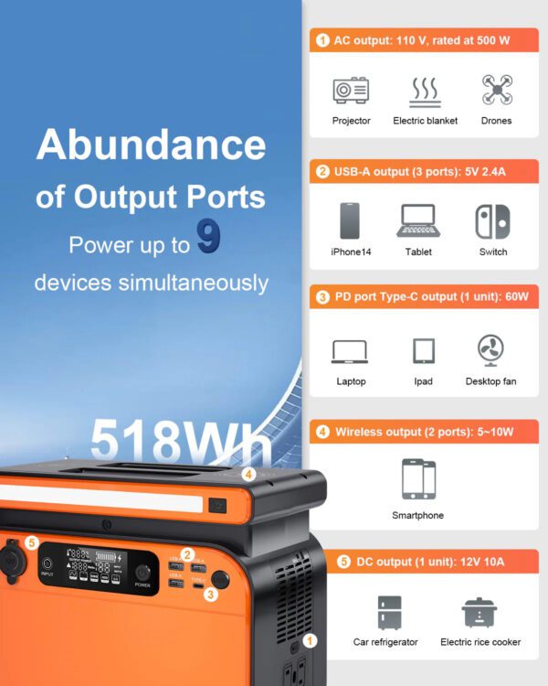 OEM Portable Power Station 500W